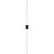 Z-Bar LED 4 inch Matte black Wall Sconce Wall Light, Center Mount